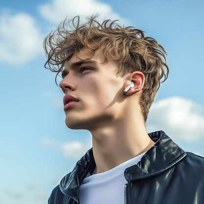 Handsfree Bluetooth Borofone BW88 Deep Rhyme, TWS, Alb