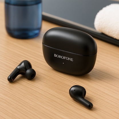 Handsfree Bluetooth Borofone FQ1 Shine, TWS, Negru