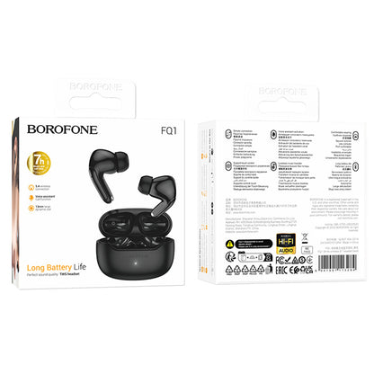 Handsfree Bluetooth Borofone FQ1 Shine, TWS, Negru