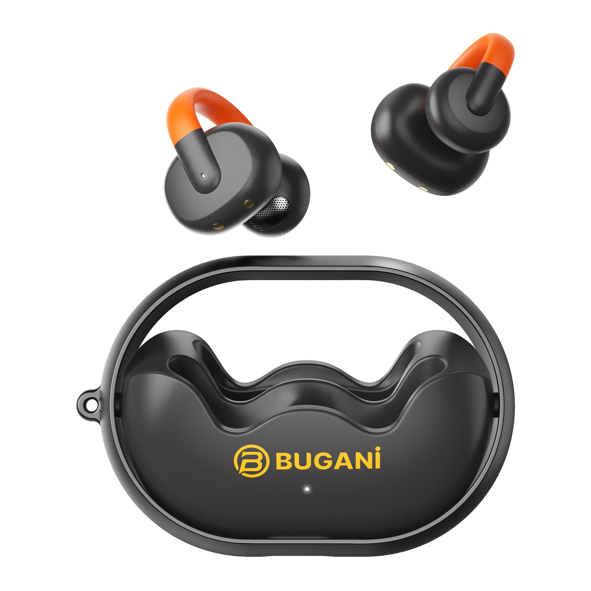 Handsfree Bluetooth Bugani Clip B21, TWS, Negru