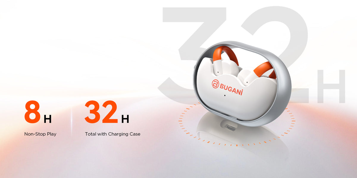 Handsfree Bluetooth Bugani Clip B21, TWS, Negru