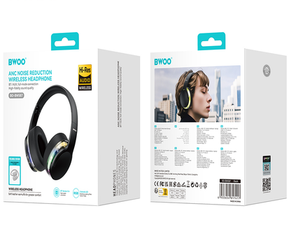 Handsfree Bluetooth BWOO BO-BW587, A2DP, ANC, Negru