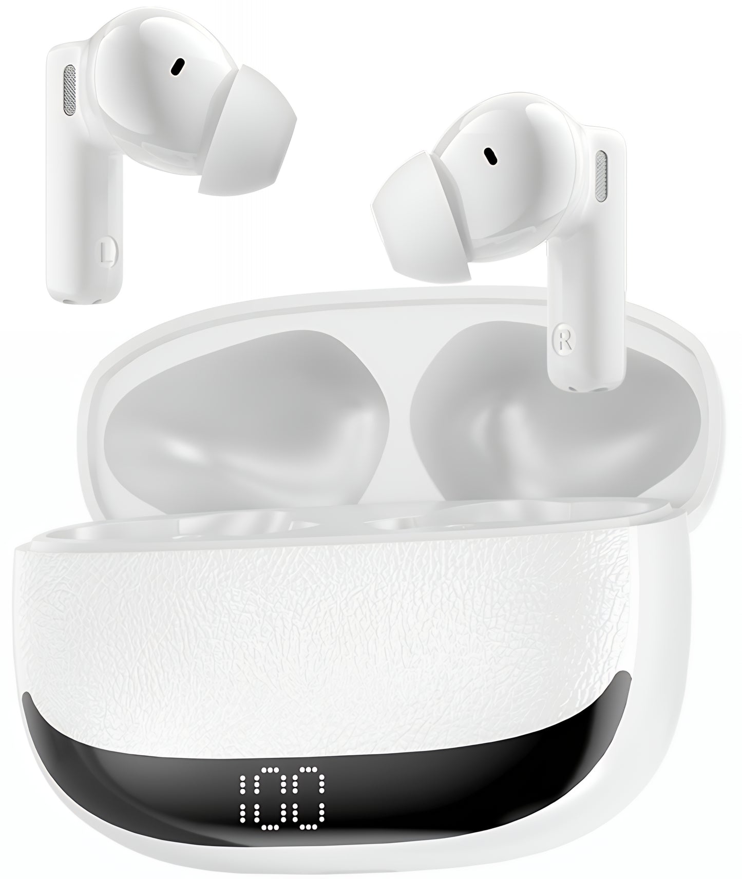 Handsfree Bluetooth BWOO BW40, TWS, ANC, Alb