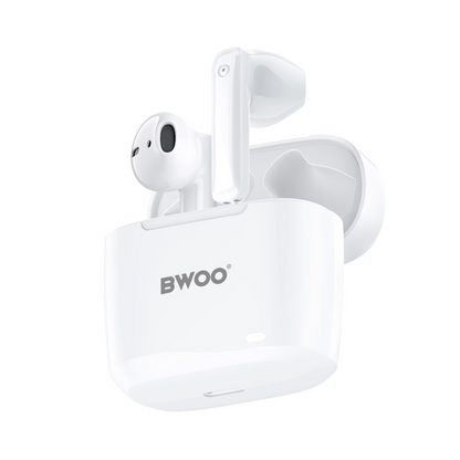 Handsfree Bluetooth BWOO BW94, TWS, Alb