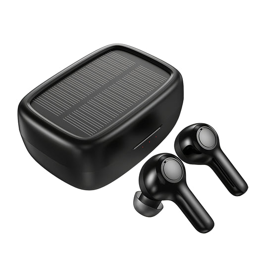 Zestaw głośnomówiący Bluetooth Choetech Solar Sport, TWS, czarny 