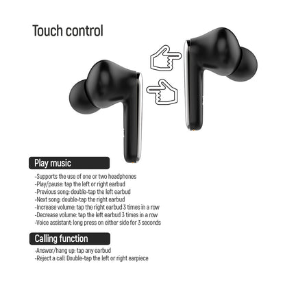 Handsfree Bluetooth ColorWay TWS3, TWS, Negru
