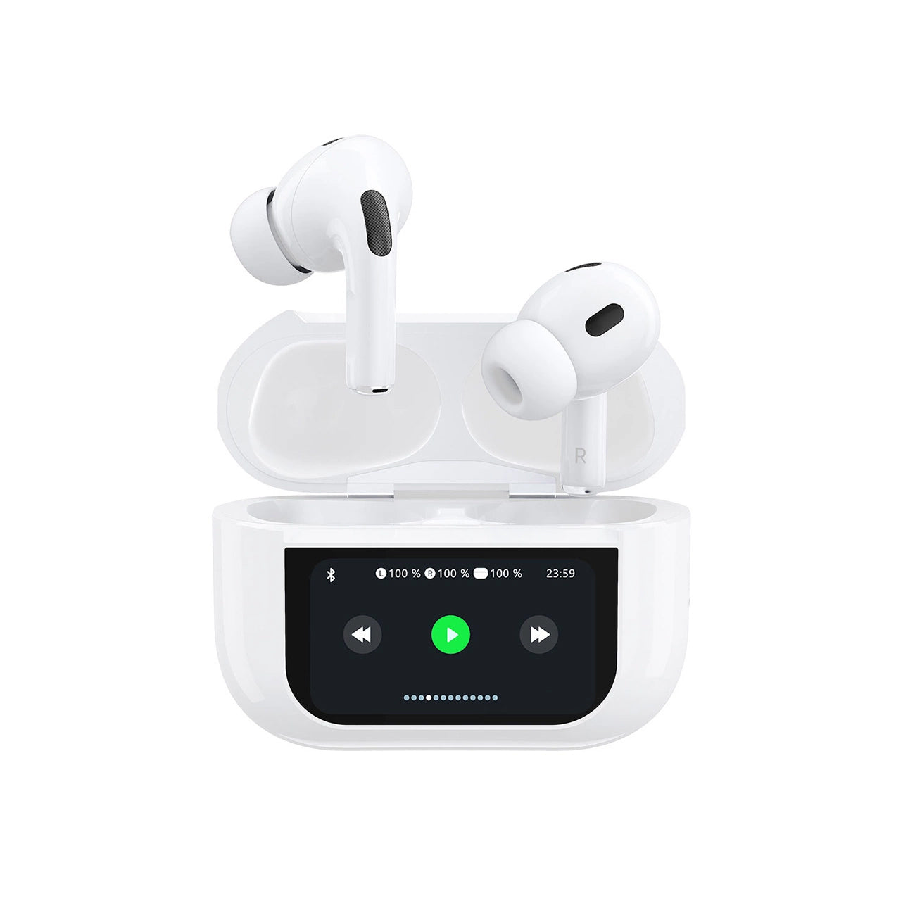 Handsfree Bluetooth Dudao U19 Display, TWS, Alb