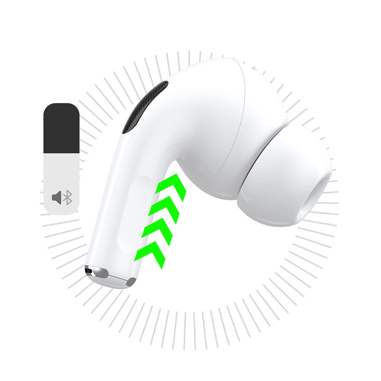 Handsfree Bluetooth Dudao U19 Display, TWS, Alb