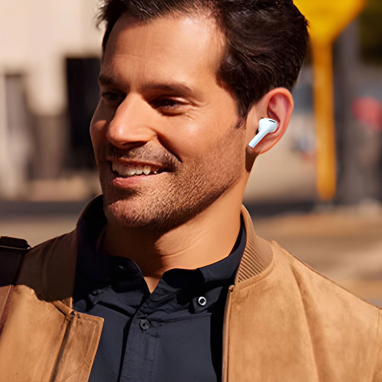 Handsfree Bluetooth Dudao U19 Display, TWS, Alb