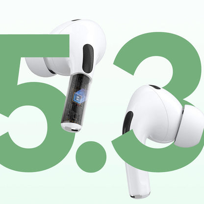 Handsfree Bluetooth Dudao U19 Display, TWS, Alb