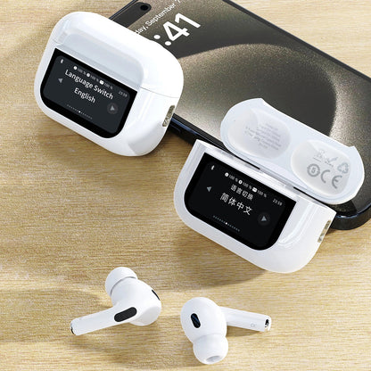 Handsfree Bluetooth Dudao U19 Display, TWS, Alb