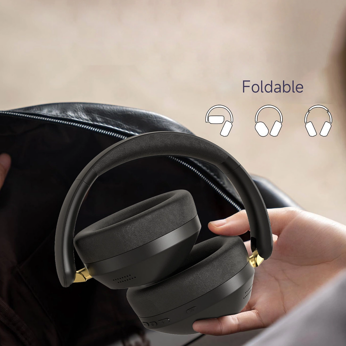 Handsfree Bluetooth Dudao X22 Max, A2DP, ANC, Negru