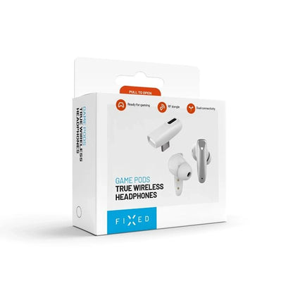Handsfree Bluetooth Fixed Pods, TWS, Alb