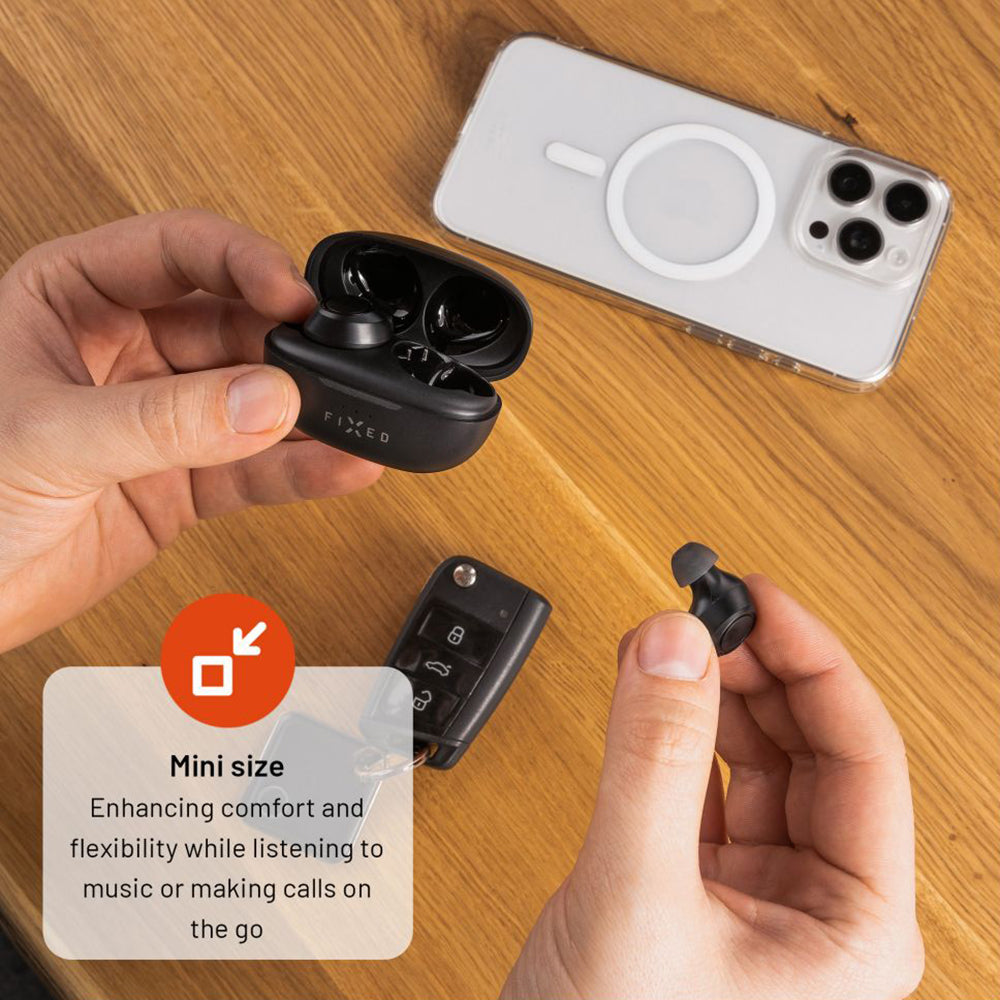 Handsfree Bluetooth Fixed, TWS, Negru