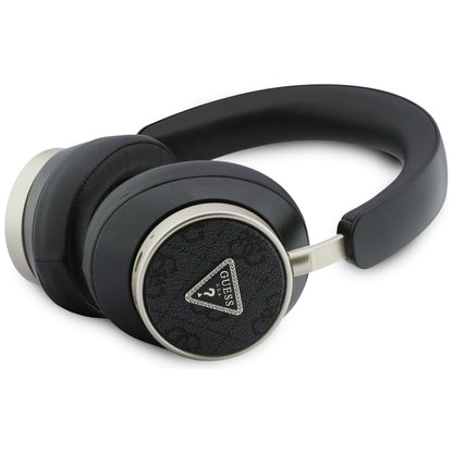 Handsfree Bluetooth Guess 4G Gold Triangle Logo, A2DP, Negru