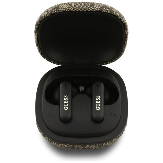 Handsfree Bluetooth Guess 4G Classic Metal Logo, TWS, Maro
