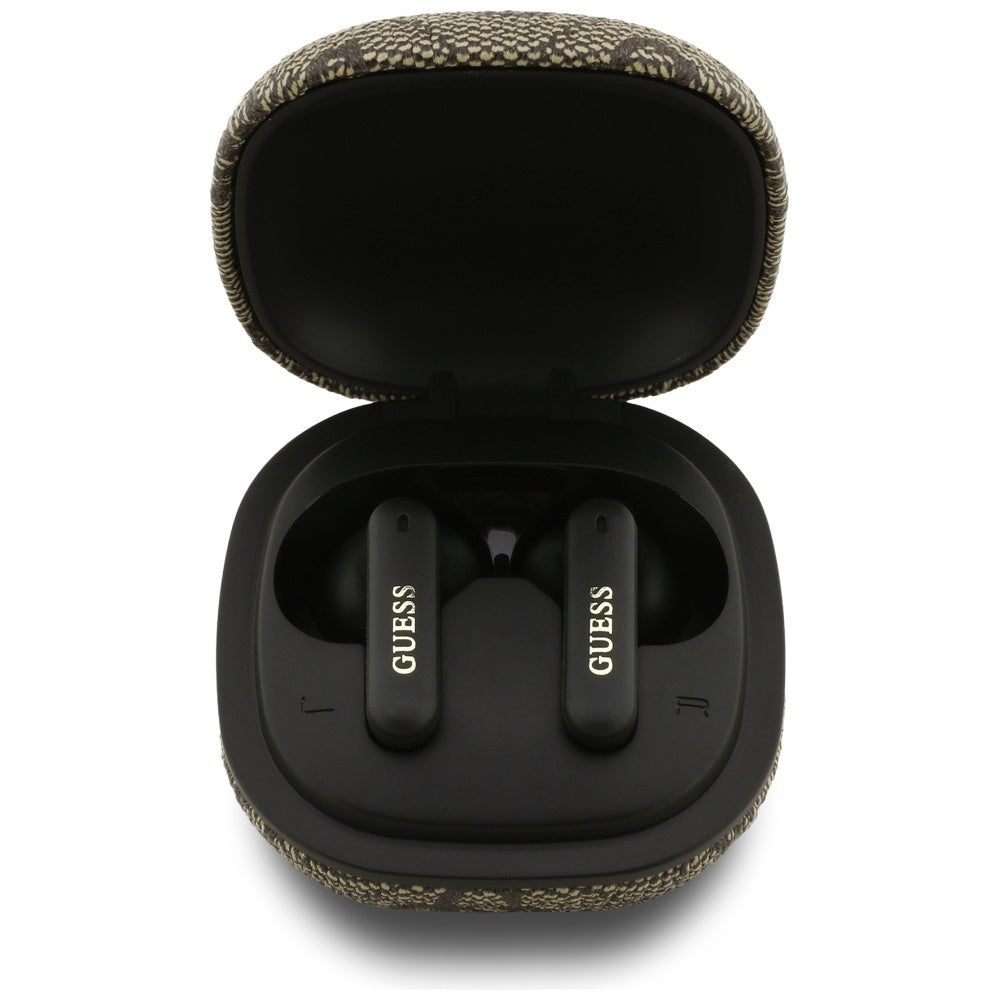 Handsfree Bluetooth Guess 4G Classic Metal Logo, TWS, Maro
