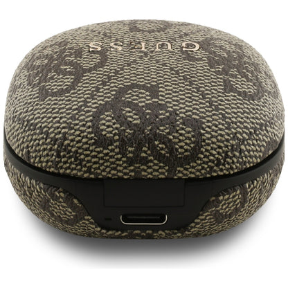 Handsfree Bluetooth Guess 4G Classic Metal Logo, TWS, Maro