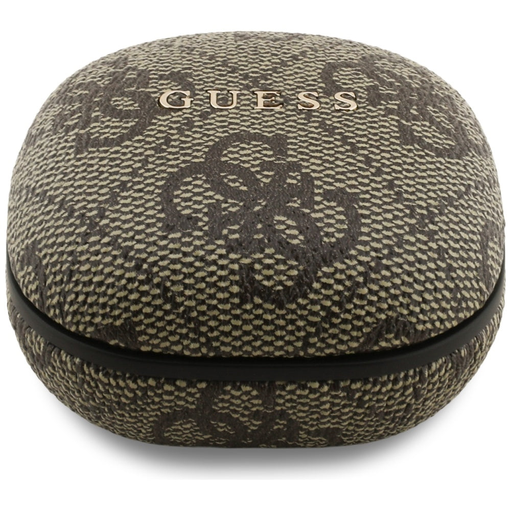 Handsfree Bluetooth Guess 4G Classic Metal Logo, TWS, Maro