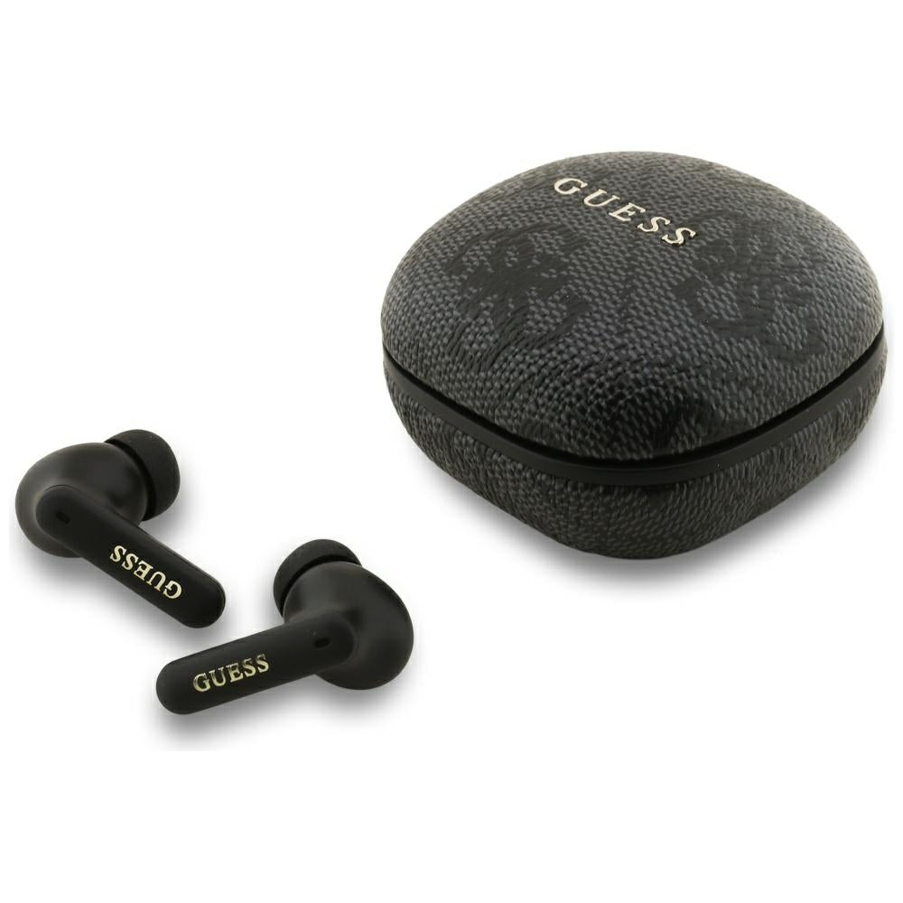 Handsfree Bluetooth Guess 4G Classic Metal Logo, TWS, Negru