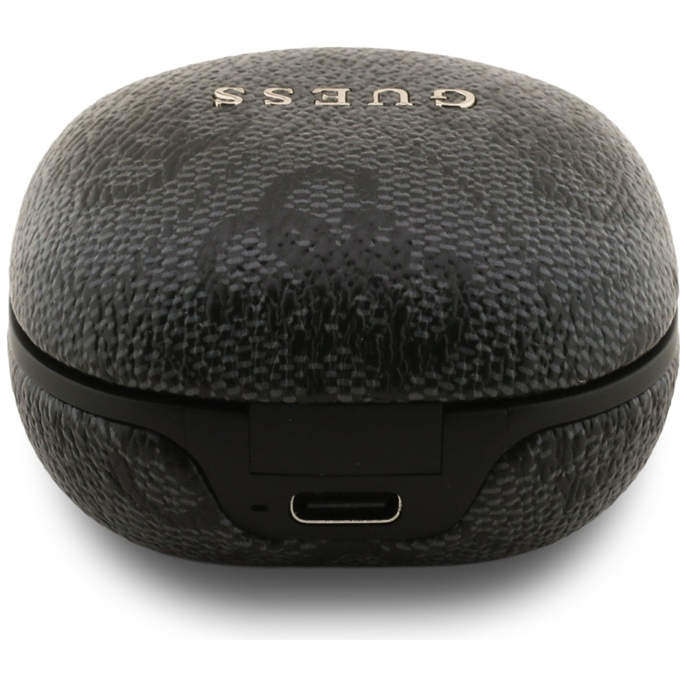 Handsfree Bluetooth Guess 4G Classic Metal Logo, TWS, Negru