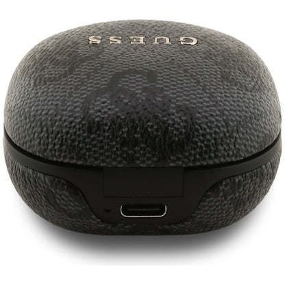 Handsfree Bluetooth Guess 4G Classic Metal Logo, TWS, Negru