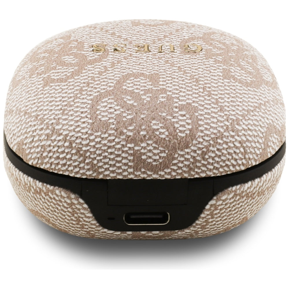 Handsfree Bluetooth Guess 4G Classic Metal Logo, TWS, Roz