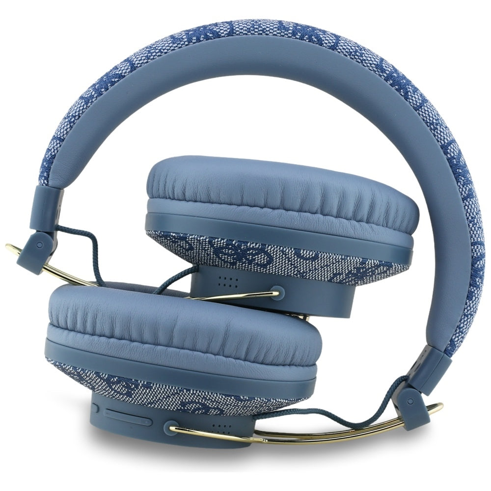 Handsfree Bluetooth Guess 4G Metal Logo, A2DP, Albastru