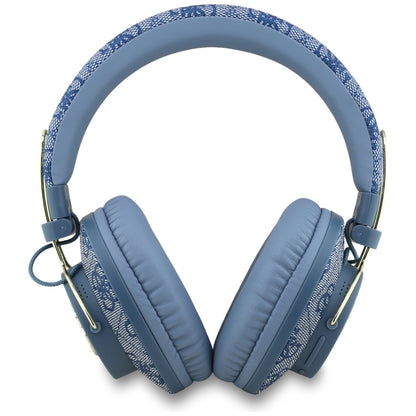 Handsfree Bluetooth Guess 4G Metal Logo, A2DP, Albastru