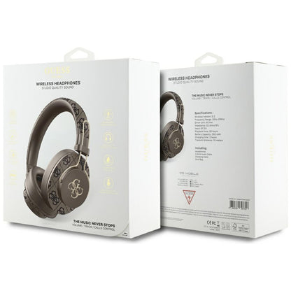 Handsfree Bluetooth Guess 4G Metal Logo, A2DP, Maro