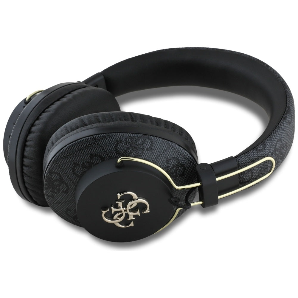 Handsfree Bluetooth Guess 4G Metal Logo, A2DP, Negru