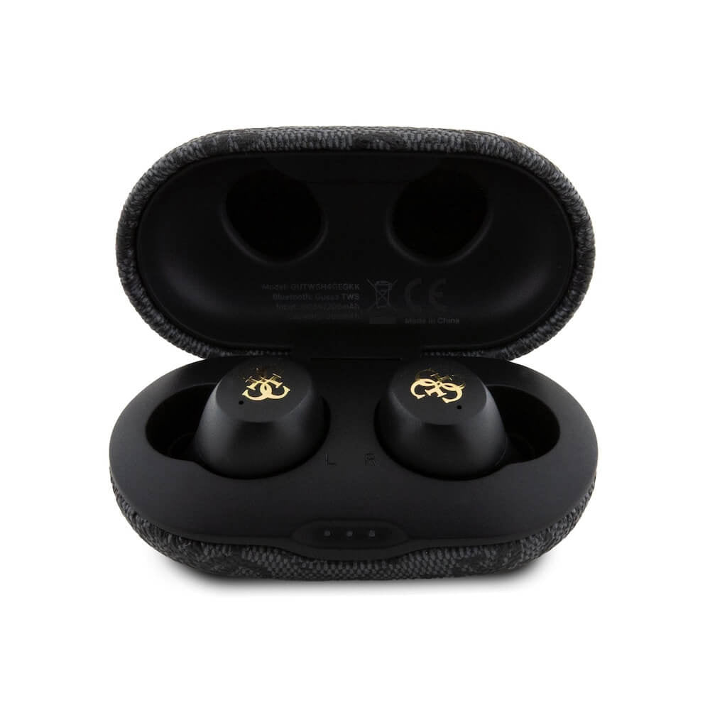 Handsfree Bluetooth Guess 4G Metal, TWS, Negru