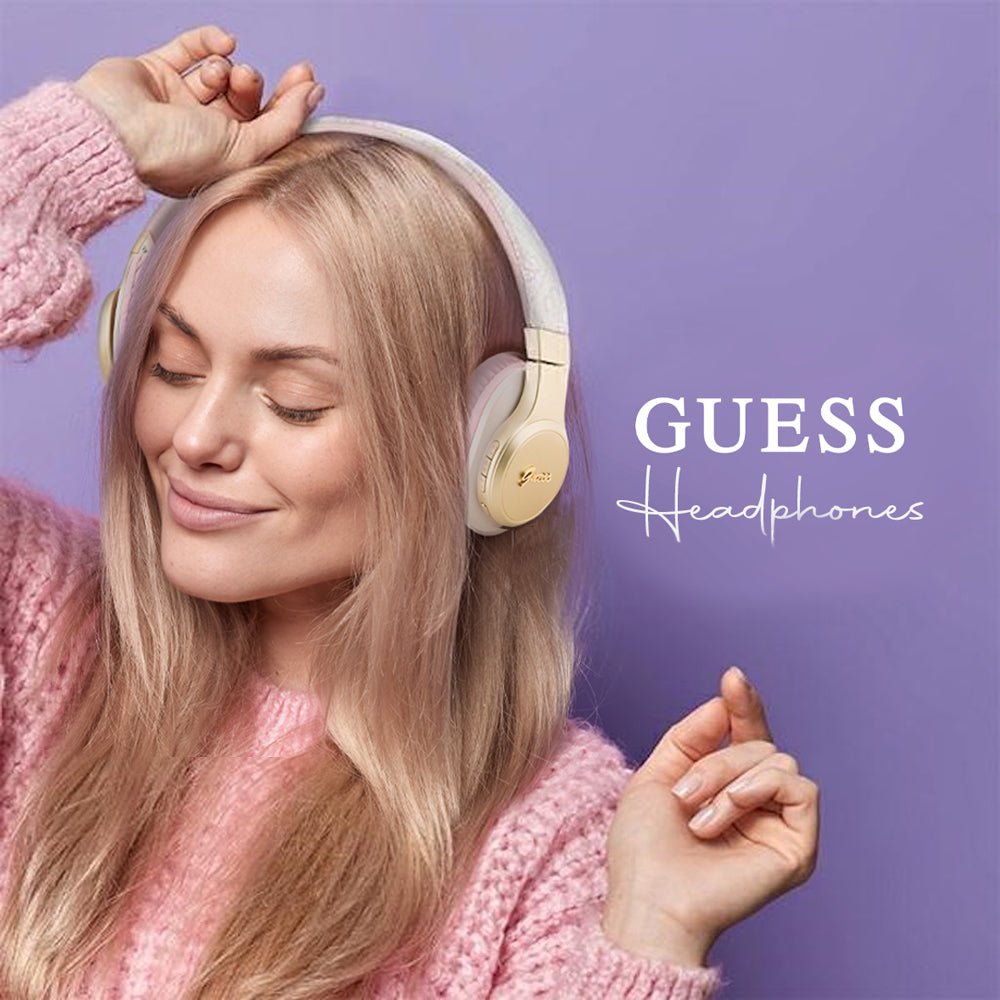 Handsfree Bluetooth Guess 4G Tone on Tone Script Logo, A2DP, Roz