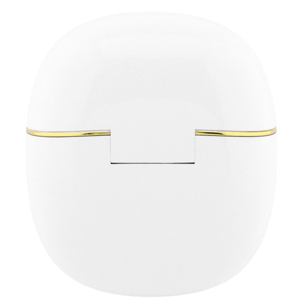 Handsfree Bluetooth Guess Glossy Gold Line Classic, TWS, Alb