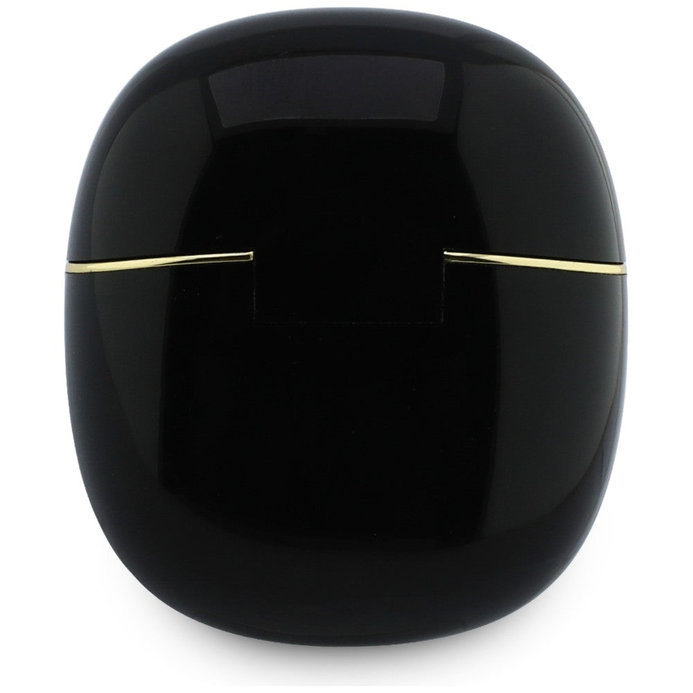 Handsfree Bluetooth Guess Glossy Gold Line Classic, TWS, Negru