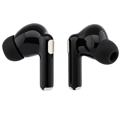 Handsfree Bluetooth Guess Glossy Gold Line Printed Classic Logo, TWS, Negru