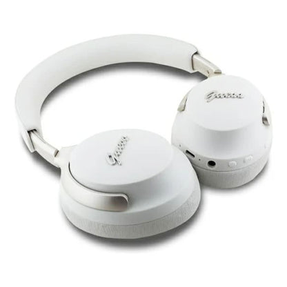 Handsfree Bluetooth Guess Metal Script Logo, A2DP, ANC, Bej