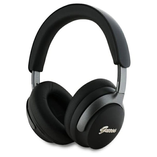 Handsfree Bluetooth Guess Metal Script Logo, A2DP, ANC, Negru