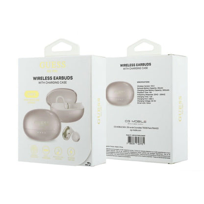 Handsfree Bluetooth Guess Metalic Finish Electropated Parts Classic, TWS, Roz