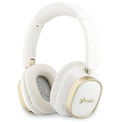 Handsfree Bluetooth Guess Rectangle Metal Script, A2DP, Alb