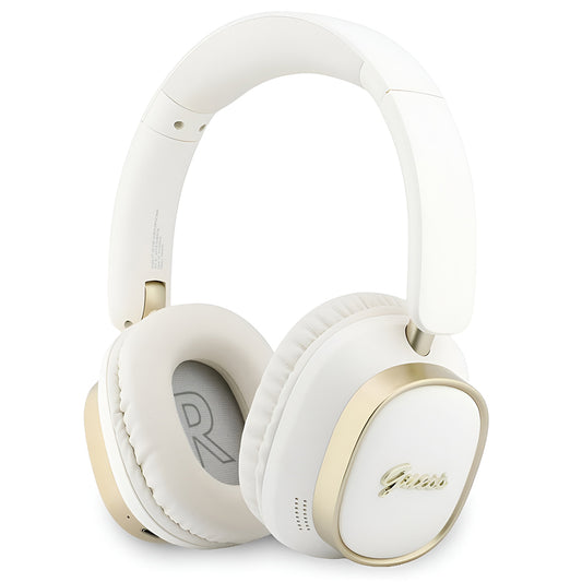 Handsfree Bluetooth Guess Rectangle Metal Script, A2DP, Alb