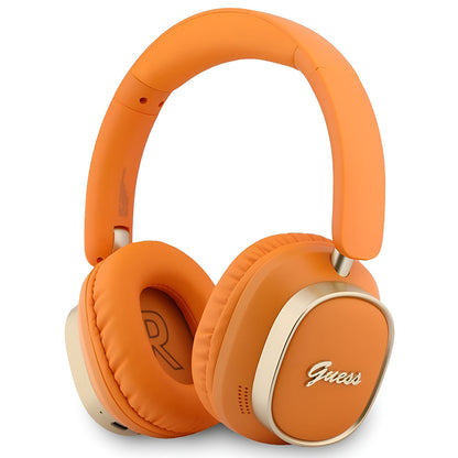 Handsfree Bluetooth Guess Rectangle Metal Script, A2DP, Portocaliu