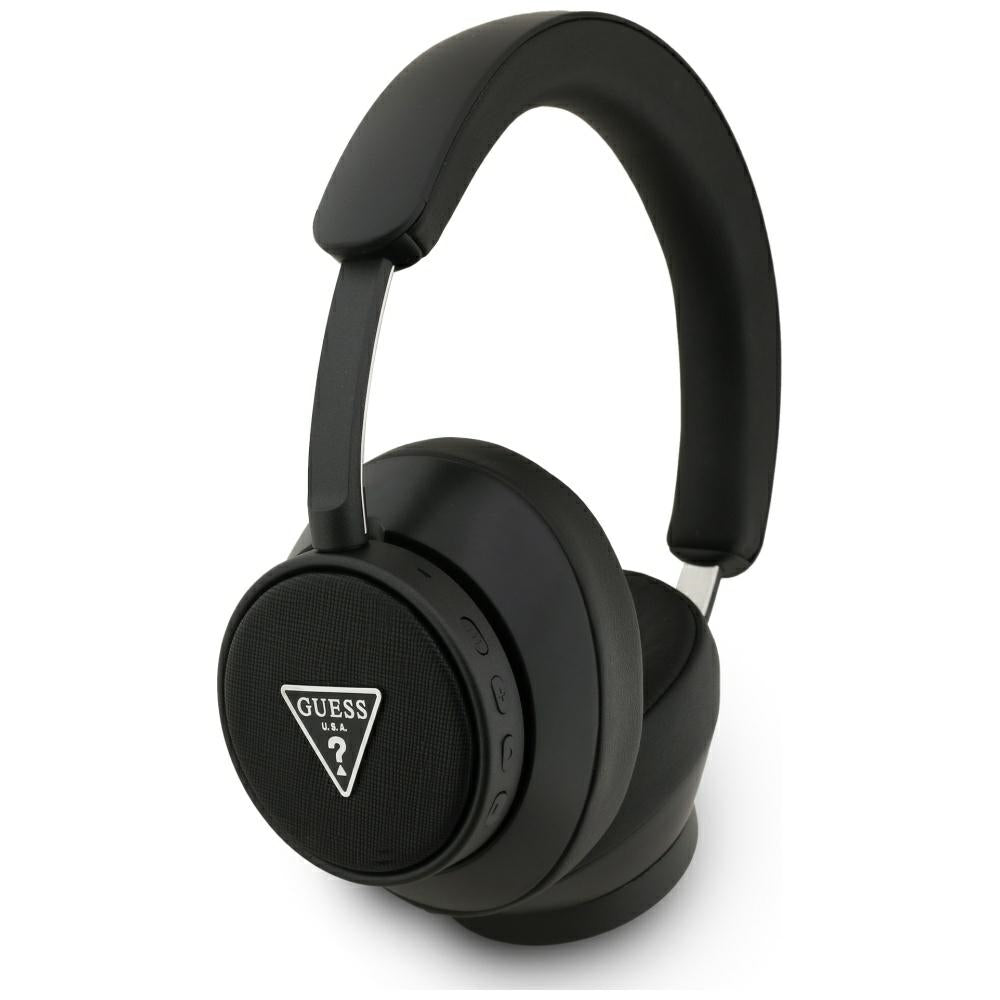 Handsfree Bluetooth Guess Saffiano Triangle Logo, A2DP, Negru