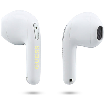 Handsfree Bluetooth Guess Script Print, TWS, Alb