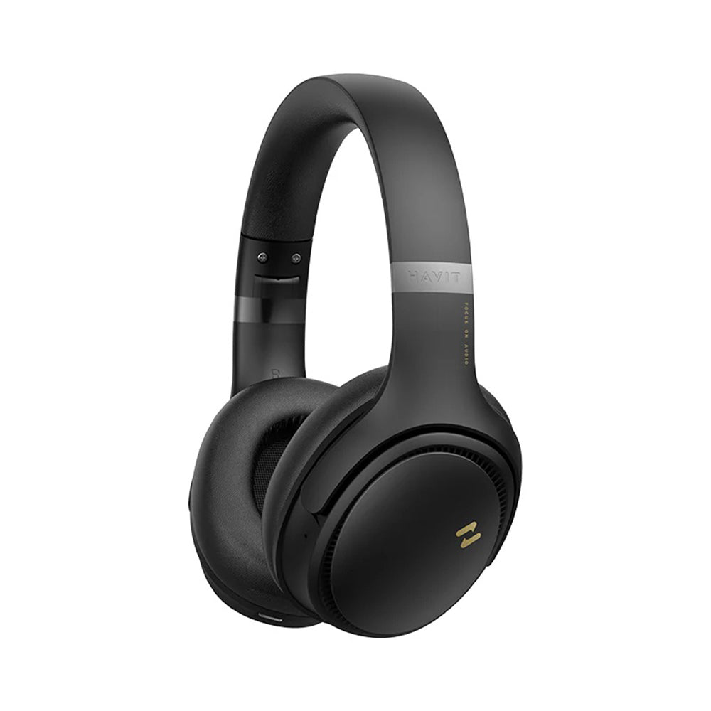Handsfree Bluetooth HAVIT H630BT Pro, A2DP, ANC, Negru