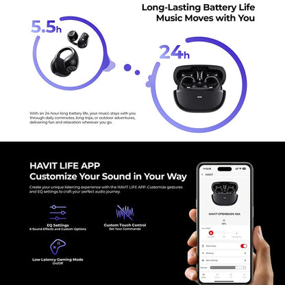 Handsfree Bluetooth HAVIT OWS916, TWS, Gri