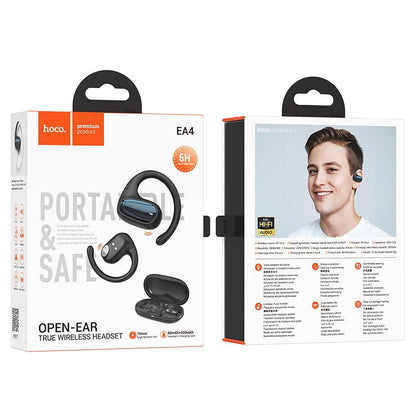 Handsfree Bluetooth HOCO EA4, TWS, Negru