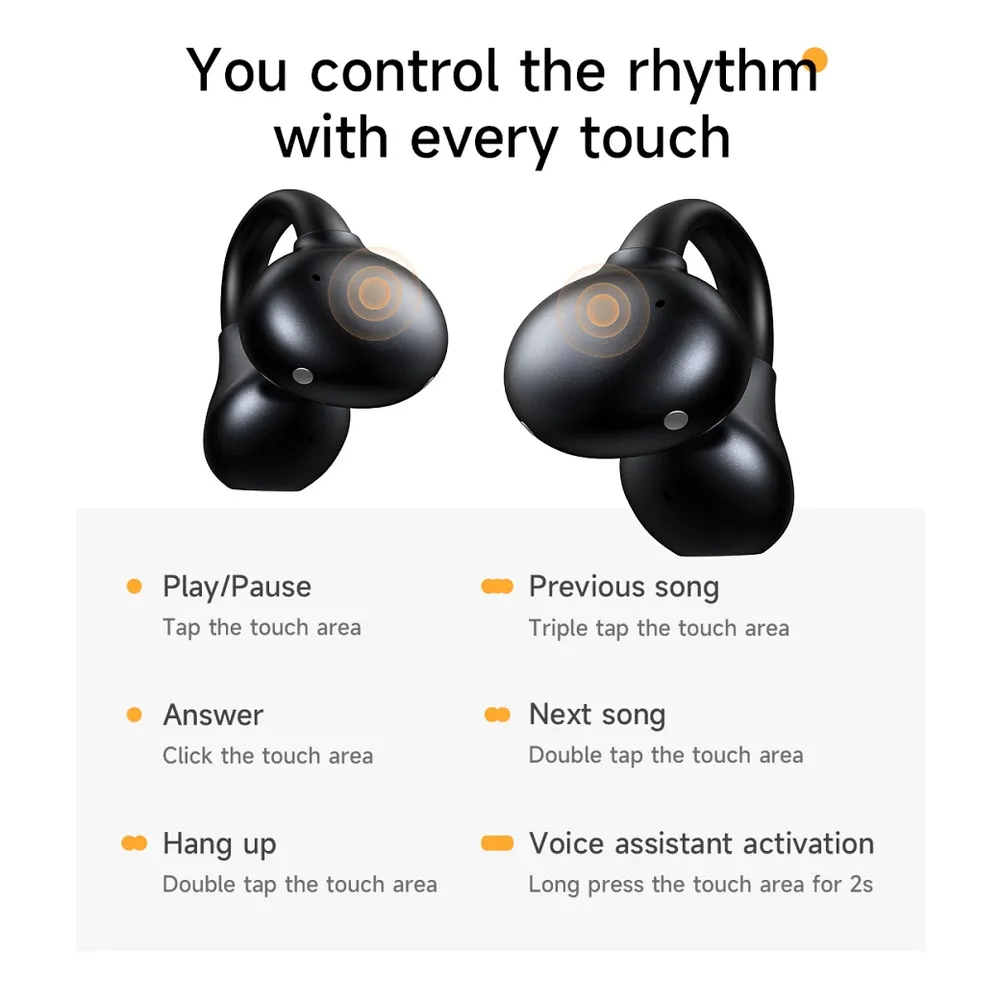 Handsfree Bluetooth HOCO EA8, TWS, Alb