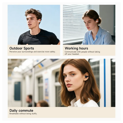 Handsfree Bluetooth HOCO EA8, TWS, Alb