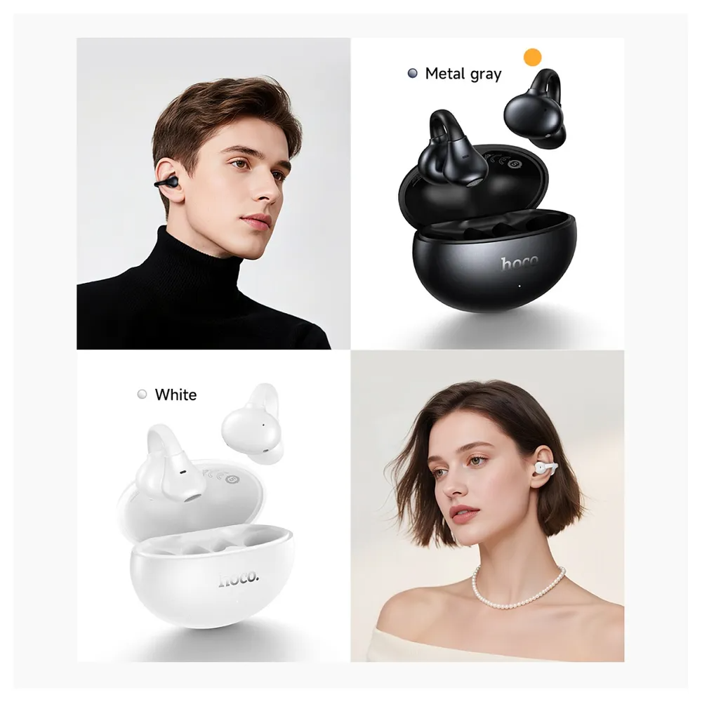 Handsfree Bluetooth HOCO EA8, TWS, Alb